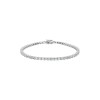 18ct White Gold Emerald Cut 6.00ct Diamond Bracelet
