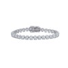 18ct White Gold Brilliant Cut 10.00ct Diamond Bracelet