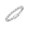 18ct White Gold Brilliant Cut 18.00ct Diamond Tennis Bracelet