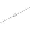 18ct White Gold 0.30ct Oval Solitaire Diamond Bracelet