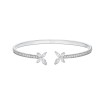 18ct White Gold Mixed Cut Diamond 1.50ct Butterfly Bangle