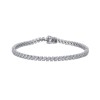 18ct White Gold Brilliant Cut 2.12ct Diamond Tennis Bracelet