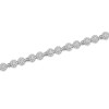 18ct White Gold Round Brilliant 1.75ct Diamond Illusion Style Cluster Bracelet