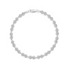 18ct White Gold Round Brilliant 1.75ct Diamond Illusion Style Cluster Bracelet