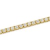 18ct Yellow Gold Brilliant Cut 4.00ct Diamond Tennis Bracelet