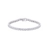 9ct White Gold Brilliant Cut 3.00ct Diamond Tennis Bracelet