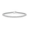9ct White Gold Brilliant Cut 3.03ct Diamond Tennis Bracelet