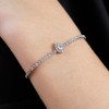 9ct White Gold 1.00ct Diamond Pear Toggle Bracelet