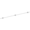 9ct White Gold Round Brilliant Diamond Cluster 0.2ct Bracelet