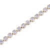 9ct Yellow Gold Brilliant Cut 3.00ct Diamond Bracelet