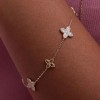 9ct Yellow Gold Round Brilliant 0.25ct Diamond Stationed Flower Bracelet