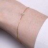9ct Yellow Gold Round Brilliant 0.15ct Diamond Bracelet