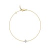 9ct Yellow Gold Round Brilliant 0.15ct Diamond Bracelet