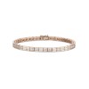18ct Rose Gold Baguette Cut 3.00ct Diamond Bracelet
