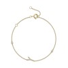 9ct Yellow Gold Round Brilliant 0.09ct Diamond Initial Y Bracelet
