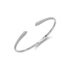 18ct White Gold Brilliant Cut 1.47ct Diamond Torque Bangle