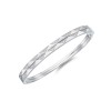 18ct White Gold Round Brilliant 0.35ct Diamond Geometric Bangle