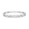 18ct White Gold Round Brilliant 0.35ct Diamond Geometric Bangle