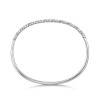 18ct White Gold Round Brilliant 1.22ct Diamond Open Wave Tennis Bangle