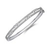 9ct White Gold Brilliant Cut Diamond 1.94ct Bangle 1
