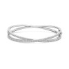 9ct White Gold Round Brilliant 2.00ct Diamond Bangle