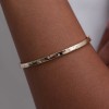 9ct Yellow Gold Round Brilliant 0.15ct Diamond Staggered Line Bangle
