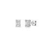 18ct White Gold 1.50ct Emerald Cut Diamond Earrings