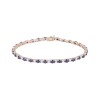 9ct Yellow Gold 4.25ct Round Brilliant Cut Sapphire and Diamond Bracelet