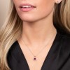 18ct White Gold Oval Cut 0.95ct Ruby and 0.31ct Diamond Halo Pendant