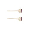 9ct Yellow Gold Ruby Rubover Stud Earrings