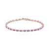 9ct Yellow Gold Brilliant Cut 4ct Ruby and Diamond Bracelet