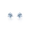 9ct White Gold Aquamarine Stud Earrings