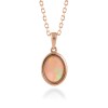 9ct Yellow Gold 0.75ct Cabochon Cut Opal Pendant