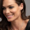 18ct White Gold Diamond 0.14ct and Citrine 0.97ct Halo Earrings