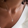 9ct White Gold Cubic Zirconia Fancy Twist Round Brilliant Solitaire Pendant & Earring Set