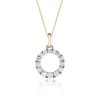 9ct Yellow Gold Cubic Zirconia Pendant