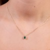 9ct Yellow Gold Emerald Cubic Zirconia Pendant