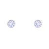 9ct White Gold Brilliant Cut Cubic Zirconia Stud Earrings