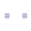 9ct White Gold Brilliant Cut Cubic Zirconia Stud Earrings