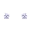 9ct White Gold Brilliant Cut Cubic Zirconia Stud Earrings