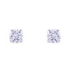 9ct White Gold Brilliant Cut Cubic Zirconia Stud Earrings