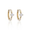 9ct Yellow Gold Micro Cubic Zirconia Hoop Earrings