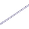 9ct White Gold Round Brilliant Cubic Zirconia Tennis Bracelet