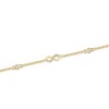 9ct Yellow Gold Cubic Zirconia Staggered Infinity Link Bracelet