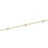 9ct Yellow Gold Cubic Zirconia Staggered Rub Over Bracelet