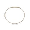 9ct Yellow Gold Cubic Zirconia Rubover Bangle