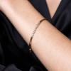 9ct Yellow Gold Cubic Zirconia Rubover Bangle