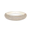 9ct Yellow Gold Cubic Zirconia Pave Ring