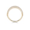 9ct Yellow Gold Cubic Zirconia Pave Ring