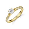 9ct Yellow Gold Round Brilliant Cubic Zirconia Ring